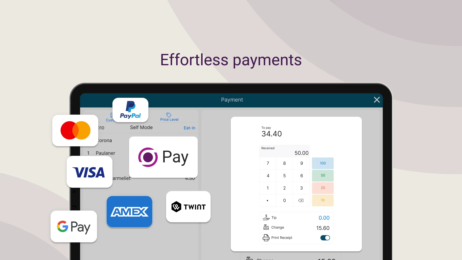 Paiements sans effort